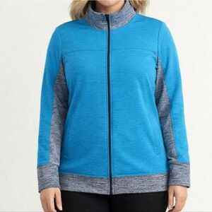 Made for Life Blue Quick-Dri Full Zip Jacket